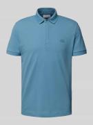 Poloshirt van viscose met labelpatch, model 'PIQUE'