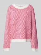 Regular fit gebreide pullover met wol, model 'OLENA'