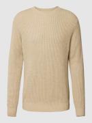 Gebreide pullover met ronde hals