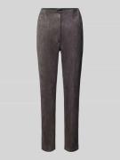 Slim fit broek met siernaden