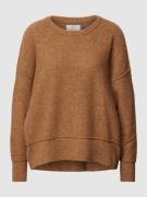 Gebreide pullover met ronde hals, model 'Hairy'