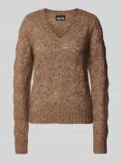 Regular fit gebreide pullover met herfstmotief, model 'BIBBI'