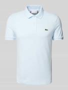 Slim fit poloshirt met labelpatch, model 'PIQUE'