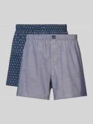 Boxershort met elastische band in een set van 2 stuks