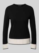 Gebreide pullover van viscose met ronde hals