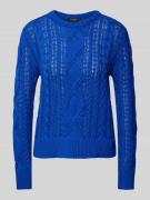 Gebreide pullover met ribboorden, model 'HILVAITE'