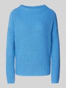 Gebreide pullover met extra brede schouders, model 'Parto'