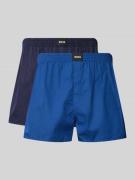 Boxershort met labelpatch in een set van 2 stuks