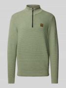 Gebreide pullover met labeldetail