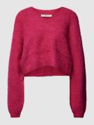 Gebreide pullover met V-hals, model 'Safi'