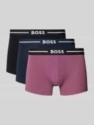 Boxershort met elastische band met logo in een set van 3 stuks