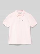 Poloshirt met labeldetail