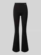 Flared legging met labelstitching, model 'MILANO'