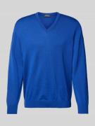 Gebreide pullover met V-hals