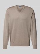 Gebreide pullover met V-hals