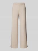 Wide leg stoffen broek met structuurmotief, model 'PALINA'