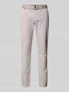 Slim fit chino met structuurmotief