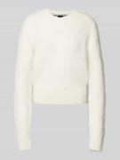 Gebreide pullover met ribboorden, model 'Fleuretty'