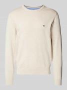 Gebreide pullover met ronde hals