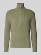 Gebreide pullover met opstaande kraag, model 'MANUELO'