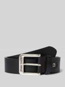 Leren riem met labelapplicatie, model 'Jeanser Used'