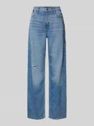 Wide leg jeans in destroyed-look, model 'CROSSROAD SUPER'