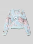 Sweatshirt met labelprint