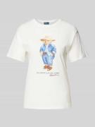 T-shirt met labelprint