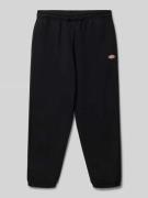 Comfort fit sweatpants met labelprint