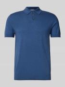 Poloshirt met elastische boorden