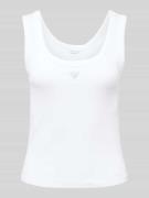 Tanktop met labeldetail