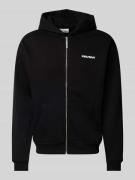 Essentials hoodie met ritssluiting en logo