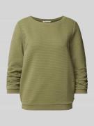 Getailleerd sweatshirt met elastisch structuurmotief