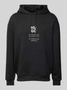 Hoodie met labelprint, model 'Dflohood'