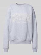 Sweatshirt met labelprint