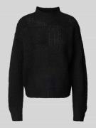 Regular fit gebreide pullover met opstaande kraag, model 'MOON'