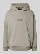 Hoodie met labelbadge