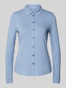 Regular fit jersey blouse met lange mouwen van viscosemix met klassiek...