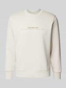 Sweatshirt met labelprint