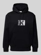 Hoodie met labelprint