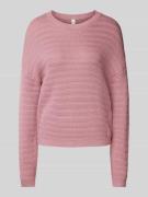 Gebreide pullover met ronde hals