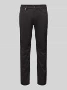 Slim fit stoffen broek met stretch, model 'Delaware'