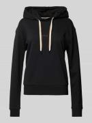 Hoodie met labelprint, model 'STRIPE'