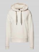 Hoodie met labelprint, model 'STRIPE'