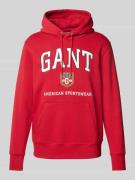 Hoodie met labelprint