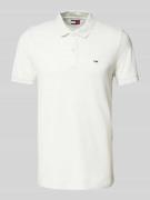 Slim fit poloshirt met logostitching