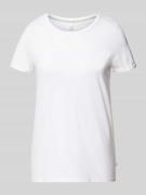 T-shirt met labeldetail, model 'Basic'