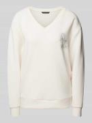 Oversized sweatshirt met labeldetail