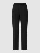 Regular fit cigarette pants met viscose, model 'SUE'