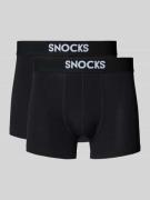 Boxershort met elastische logo in band in een set van 2 stuks